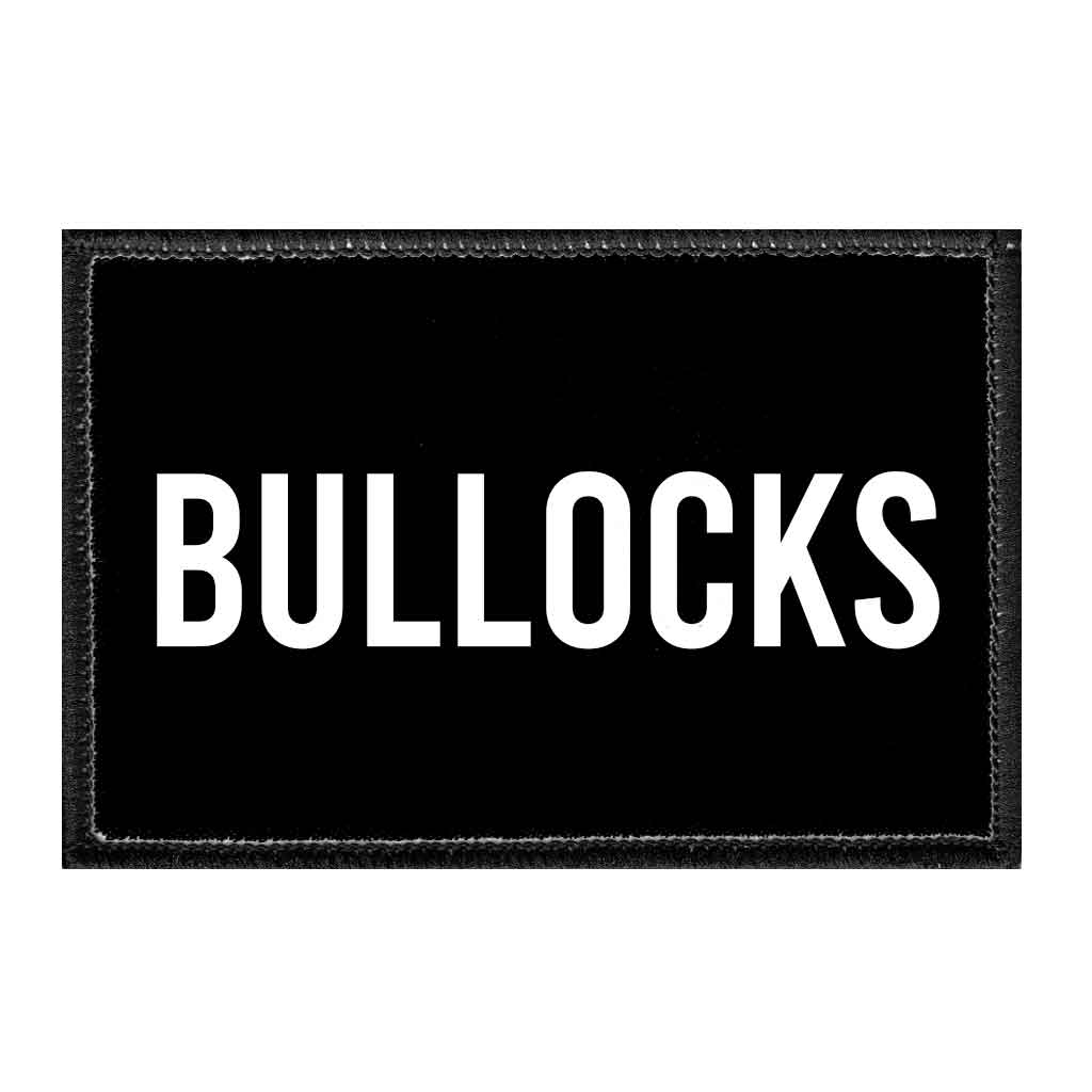 Bullocks - Removable Patch - Pull Patch - Removable Patches That Stick To Your Gear
