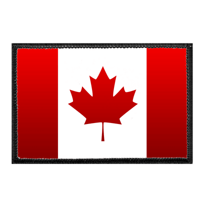 Canada Flag - Color - Removable Patch - Pull Patch - Removable Patches For Authentic Flexfit and Snapback Hats