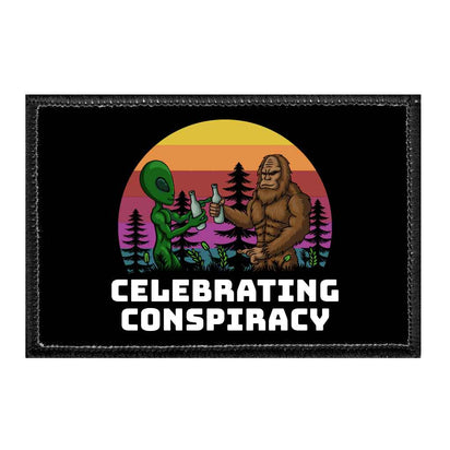 Celebrating Conspiracy - Removable Patch - Pull Patch - Removable Patches That Stick To Your Gear