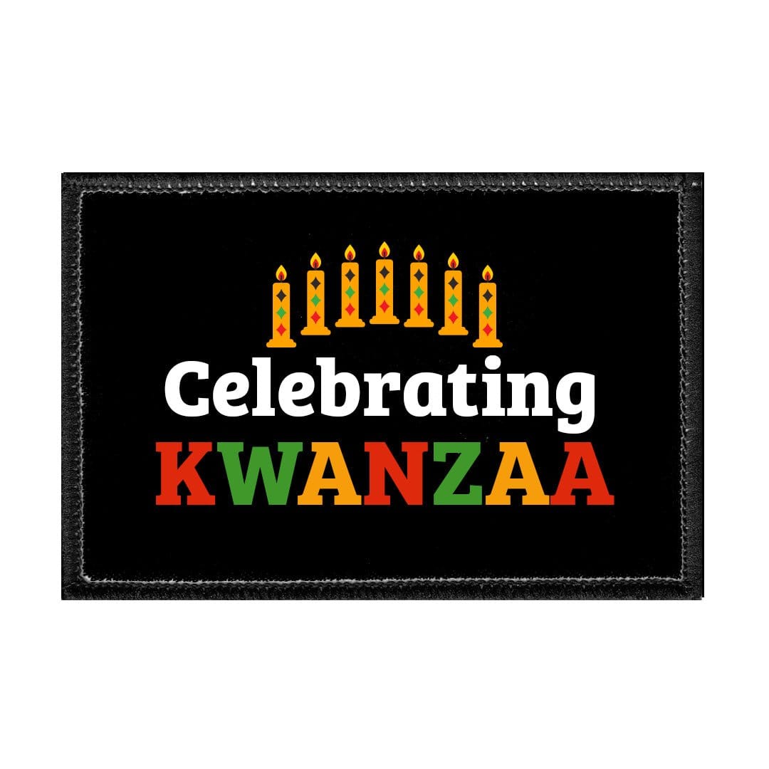 Celebrating Kwanzaa - Removable Patch - Pull Patch - Removable Patches That Stick To Your Gear