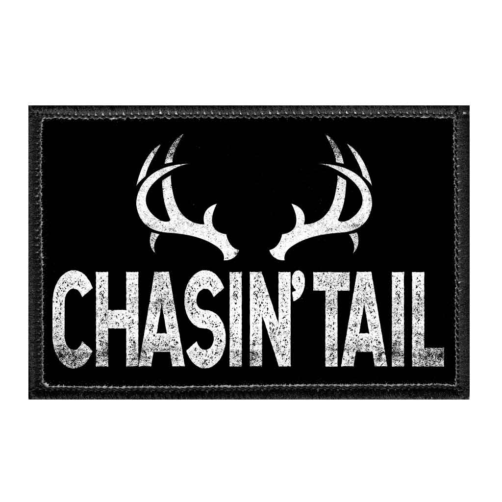 Chassin' Tail - Removable Patch - Pull Patch - Removable Patches For Authentic Flexfit and Snapback Hats