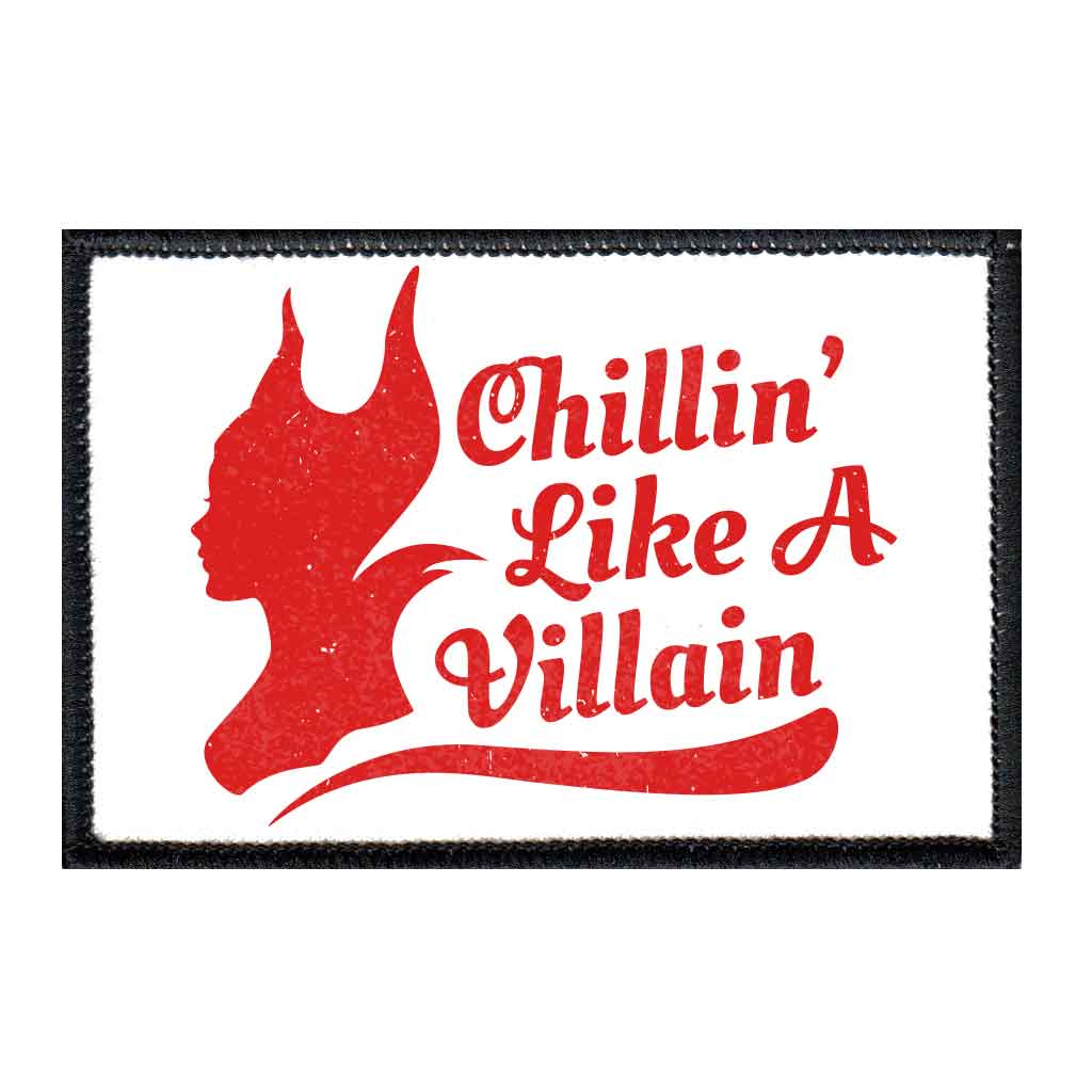 Chillin' Like A Villain - Maleficent - Removable Patch - Pull Patch - Removable Patches For Authentic Flexfit and Snapback Hats
