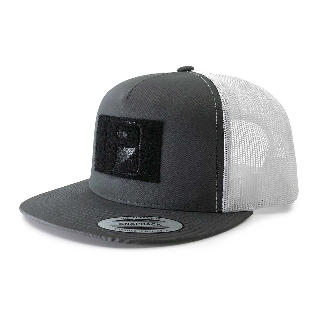 Dallas Skyline Patched Flat Bill Hat Black/White