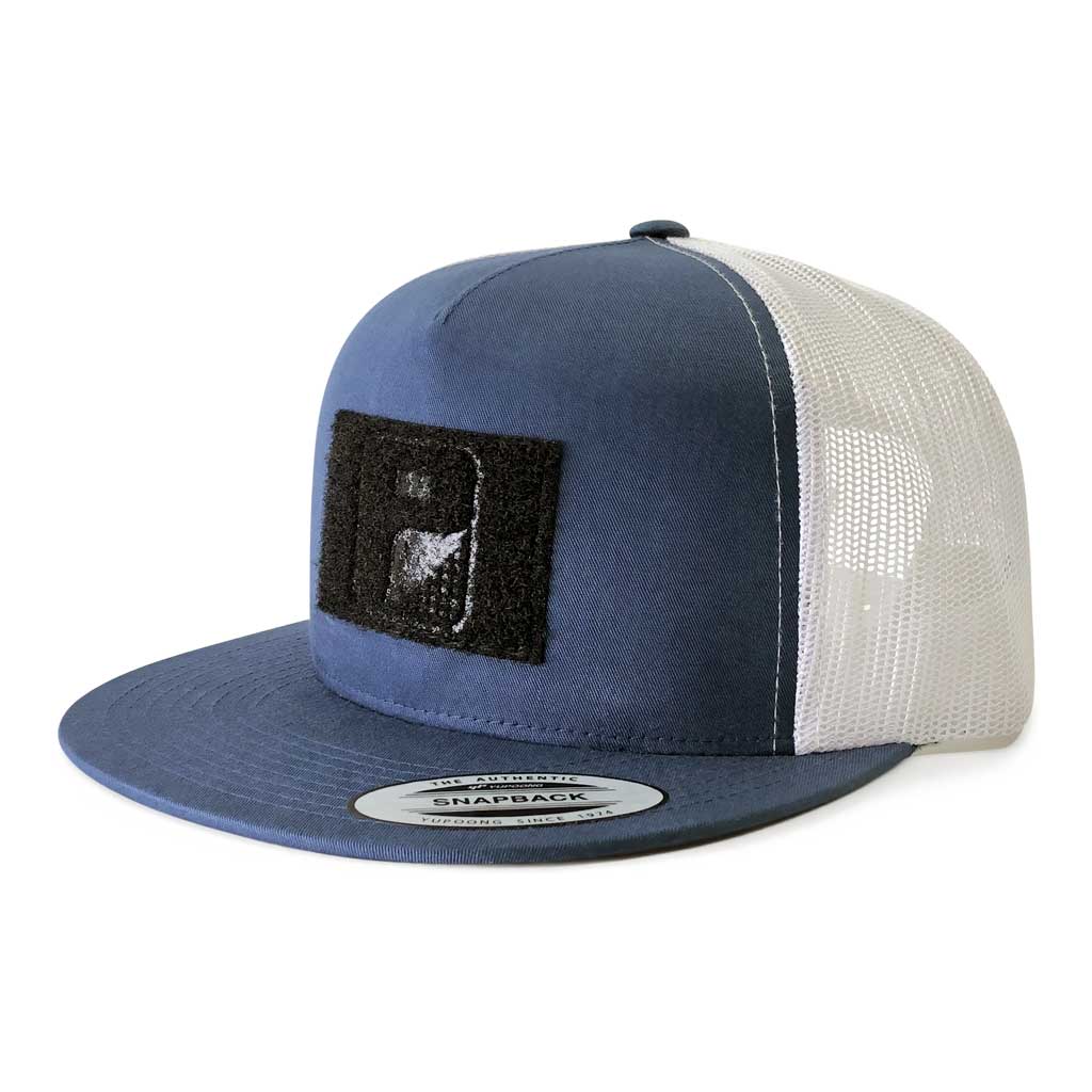 Dallas Skyline Patched Flat Bill Hat Black/White