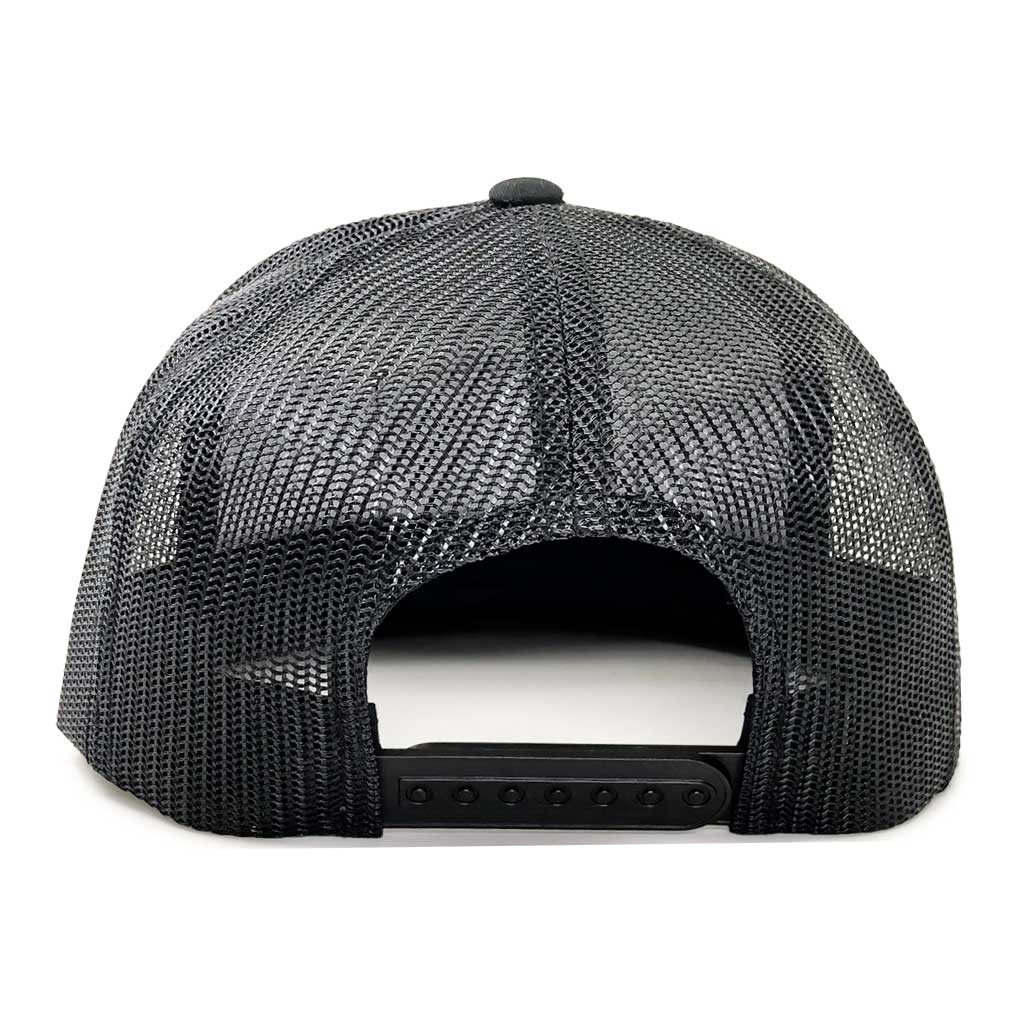 Classic Trucker Pull Patch Hat By Snapback - Black - Pull Patch - Removable Patches For Authentic Flexfit and Snapback Hats
