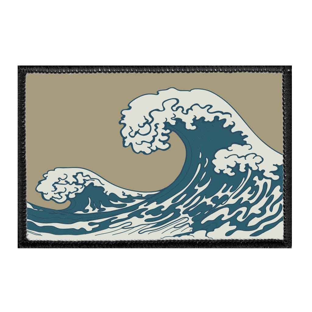 Coastal Wave - Removable Patch - Pull Patch - Removable Patches That Stick To Your Gear