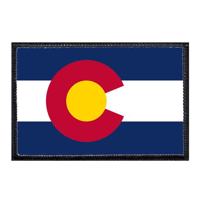 Colorado State Flag - Color - Removable Patch - Pull Patch - Removable Patches For Authentic Flexfit and Snapback Hats