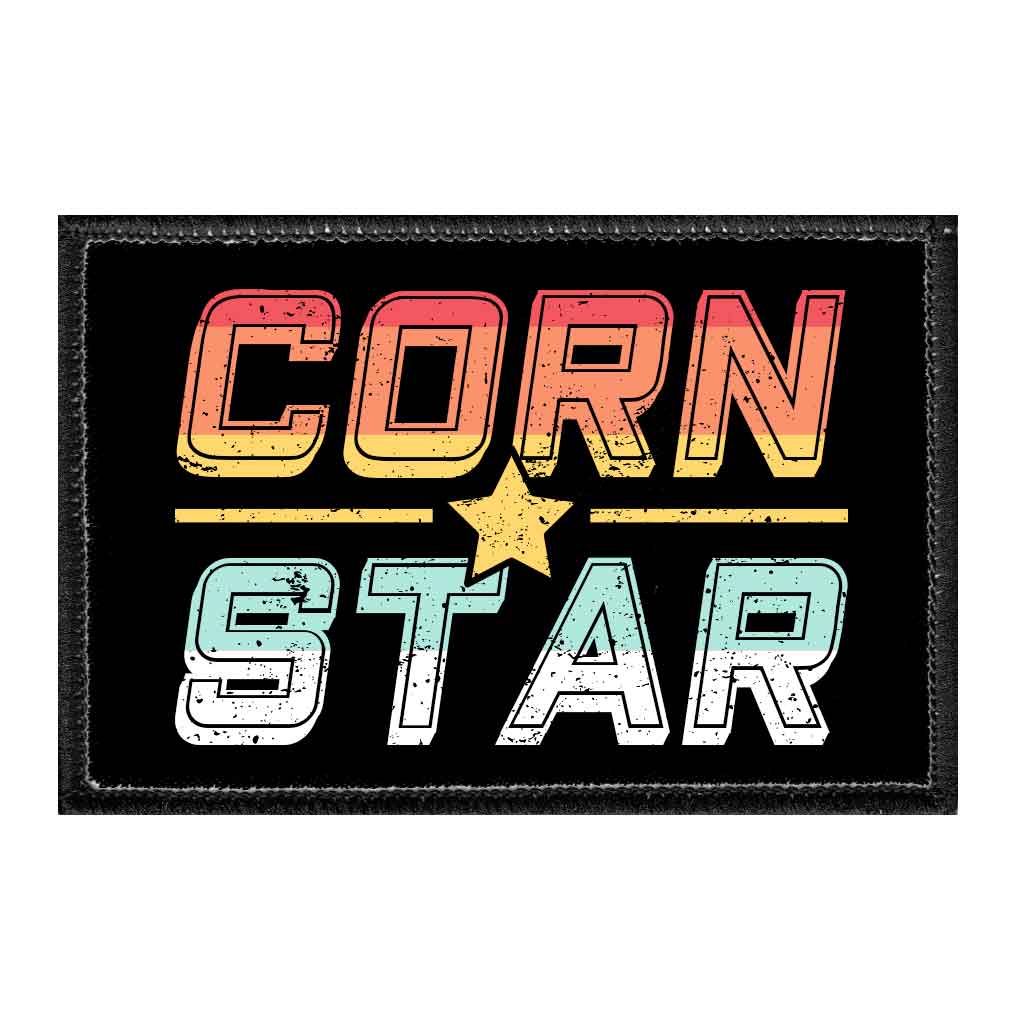 Corn Star - Removable Patch - Pull Patch - Removable Patches For Authentic Flexfit and Snapback Hats