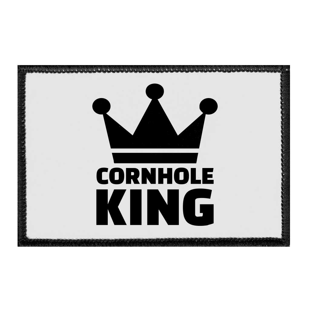 Cornhole King - Removable Patch - Pull Patch - Removable Patches For Authentic Flexfit and Snapback Hats
