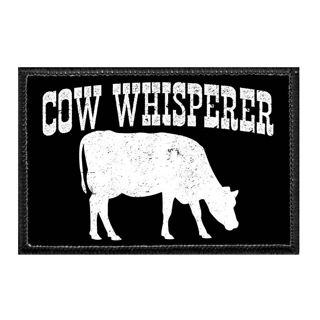 Cow Whisperer - Removable Patch - Pull Patch - Removable Patches For Authentic Flexfit and Snapback Hats