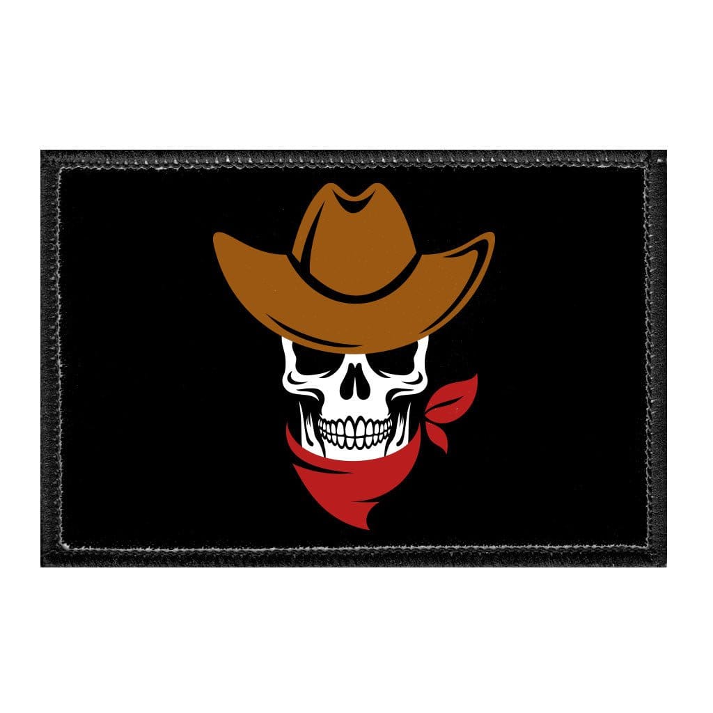 Cowboy Skull - Removable Patch - Pull Patch - Removable Patches That Stick To Your Gear