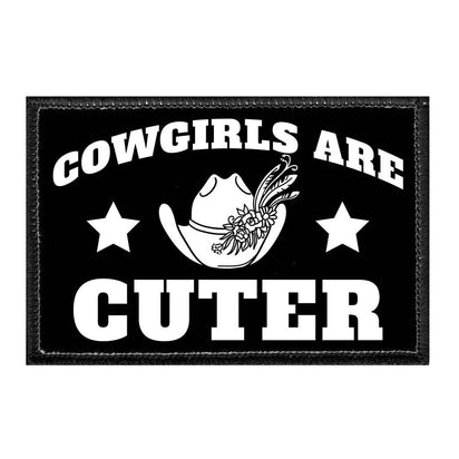 Cowgirls Are Cuter - Removable Patch - Pull Patch - Removable Patches For Authentic Flexfit and Snapback Hats