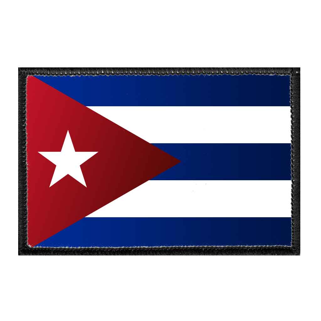 Cuba Flag - Color - Removable Patch - Pull Patch - Removable Patches For Authentic Flexfit and Snapback Hats