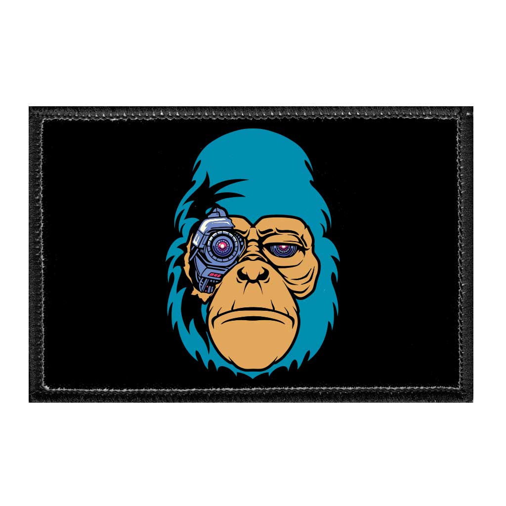 Cyborg Gorilla - Removable Patch - Pull Patch - Removable Patches That Stick To Your Gear