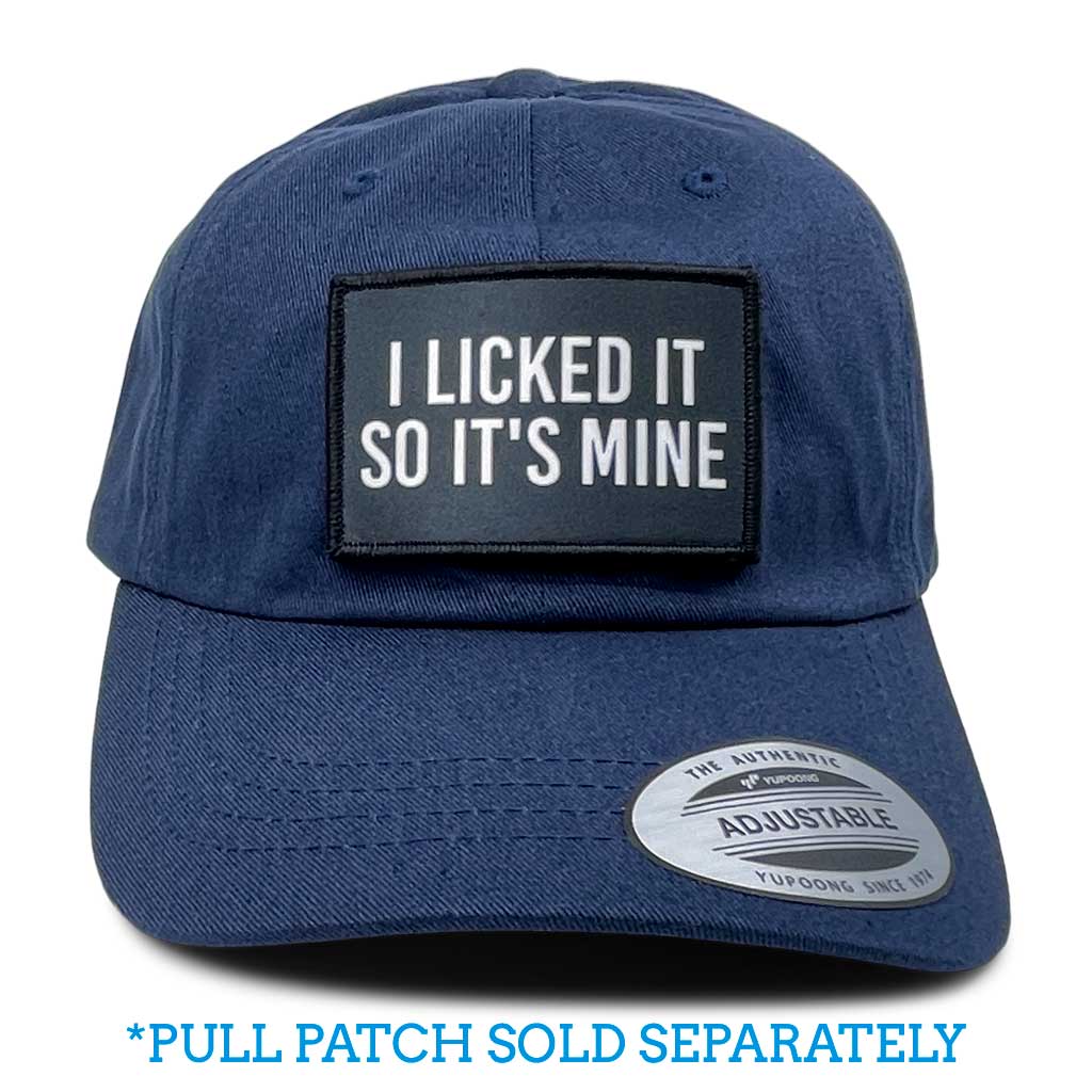 Dad Hat With A Pull Patch By Snapback - Navy Blue