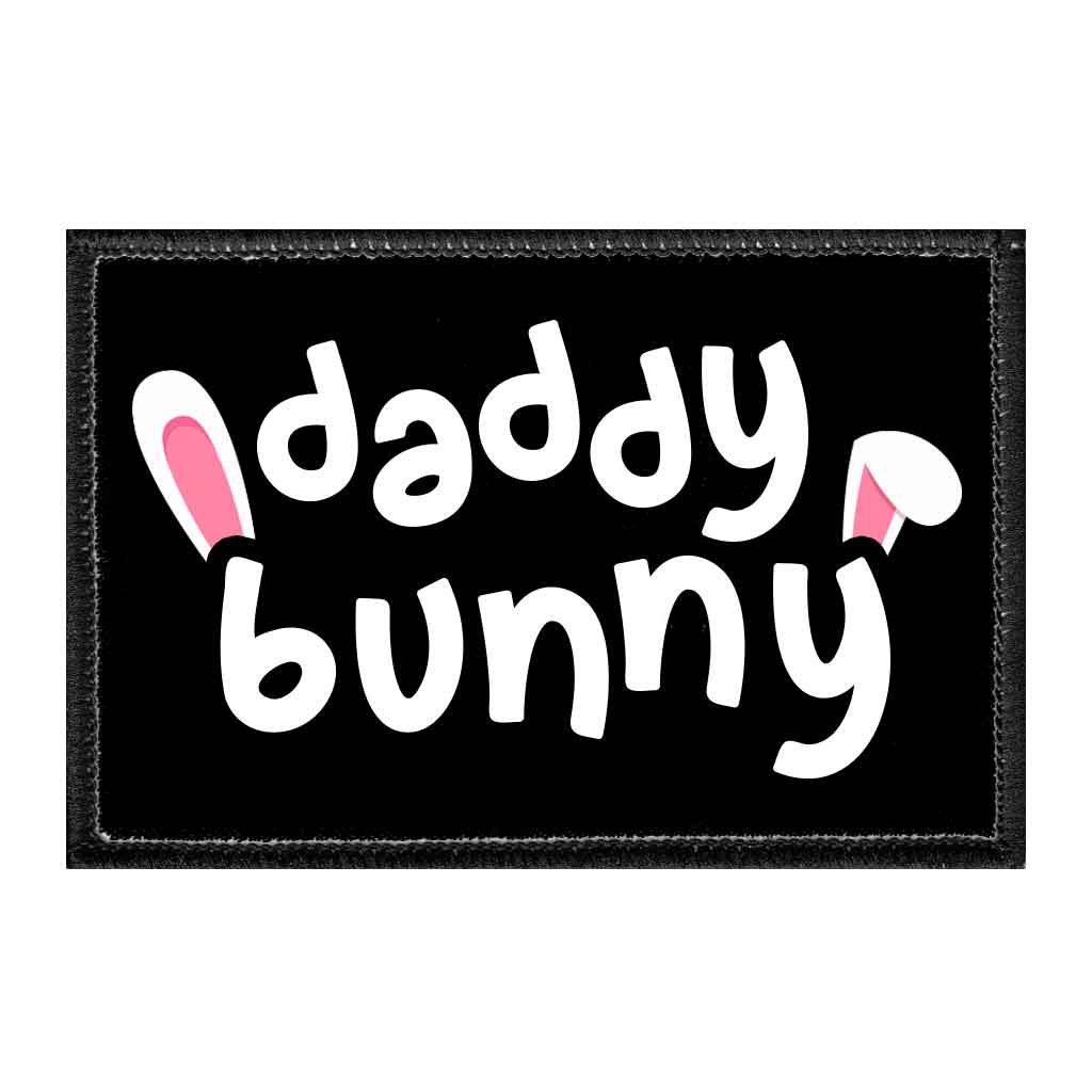Daddy Bunny - Removable Patch - Pull Patch - Removable Patches That Stick To Your Gear