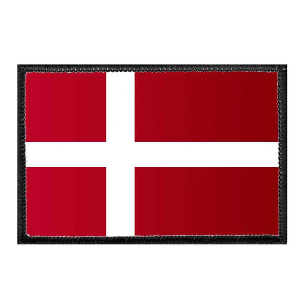 Denmark Flag - Color - Removable Patch - Pull Patch - Removable Patches ...