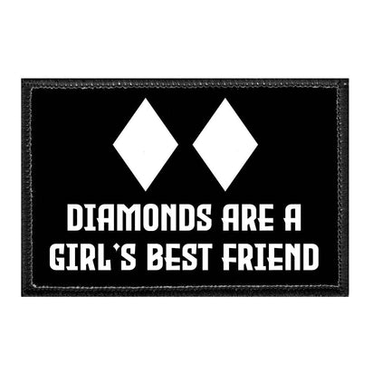 Diamonds Are A Girls Best Friend - Removable Patch - Pull Patch - Removable Patches For Authentic Flexfit and Snapback Hats