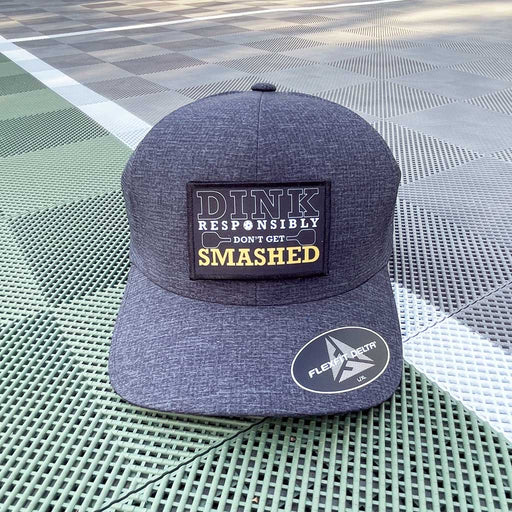 Dink Responsibly Don't Get Smashed - Removable Patch - Pull Patch - Removable Patches For Authentic Flexfit and Snapback Hats