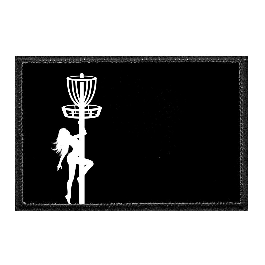 Disc Golf Stripper Pole - Removable Patch - Pull Patch - Removable Patches For Authentic Flexfit and Snapback Hats