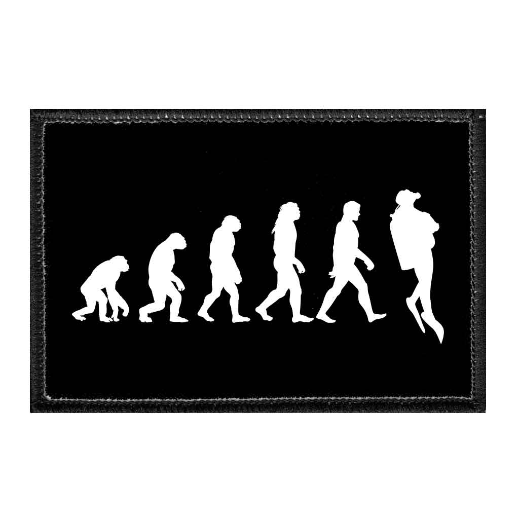 Diver - Evolution Of Man Silhouette - Removable Patch - Pull Patch - Removable Patches That Stick To Your Gear