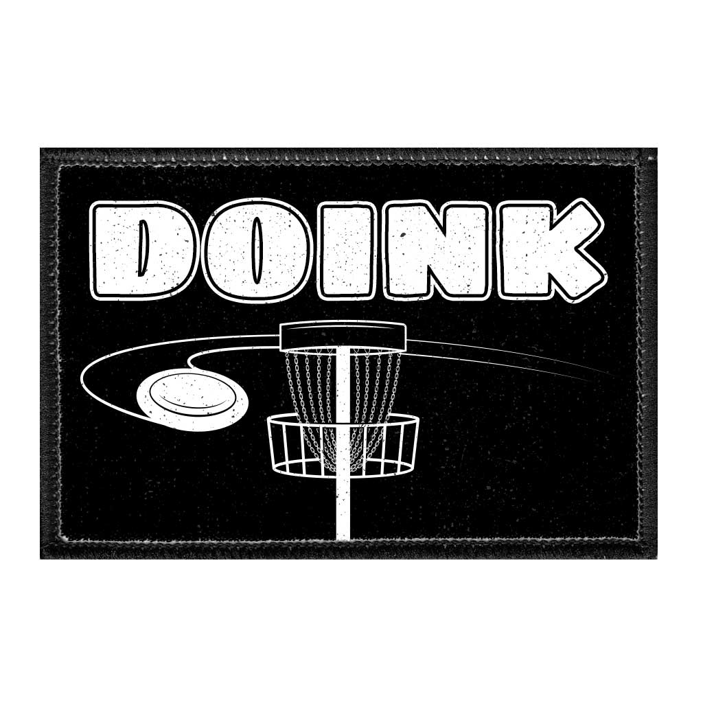 Doink - Disc Golf - Removable Patch - Pull Patch - Removable Patches For Authentic Flexfit and Snapback Hats