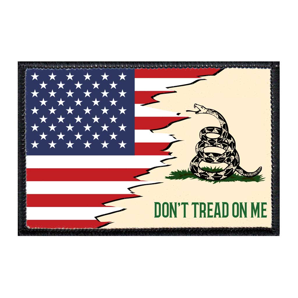 Don&#39;t Tread On Me - American Flag - Removable Patch - Pull Patch - Removable Patches For Authentic Flexfit and Snapback Hats