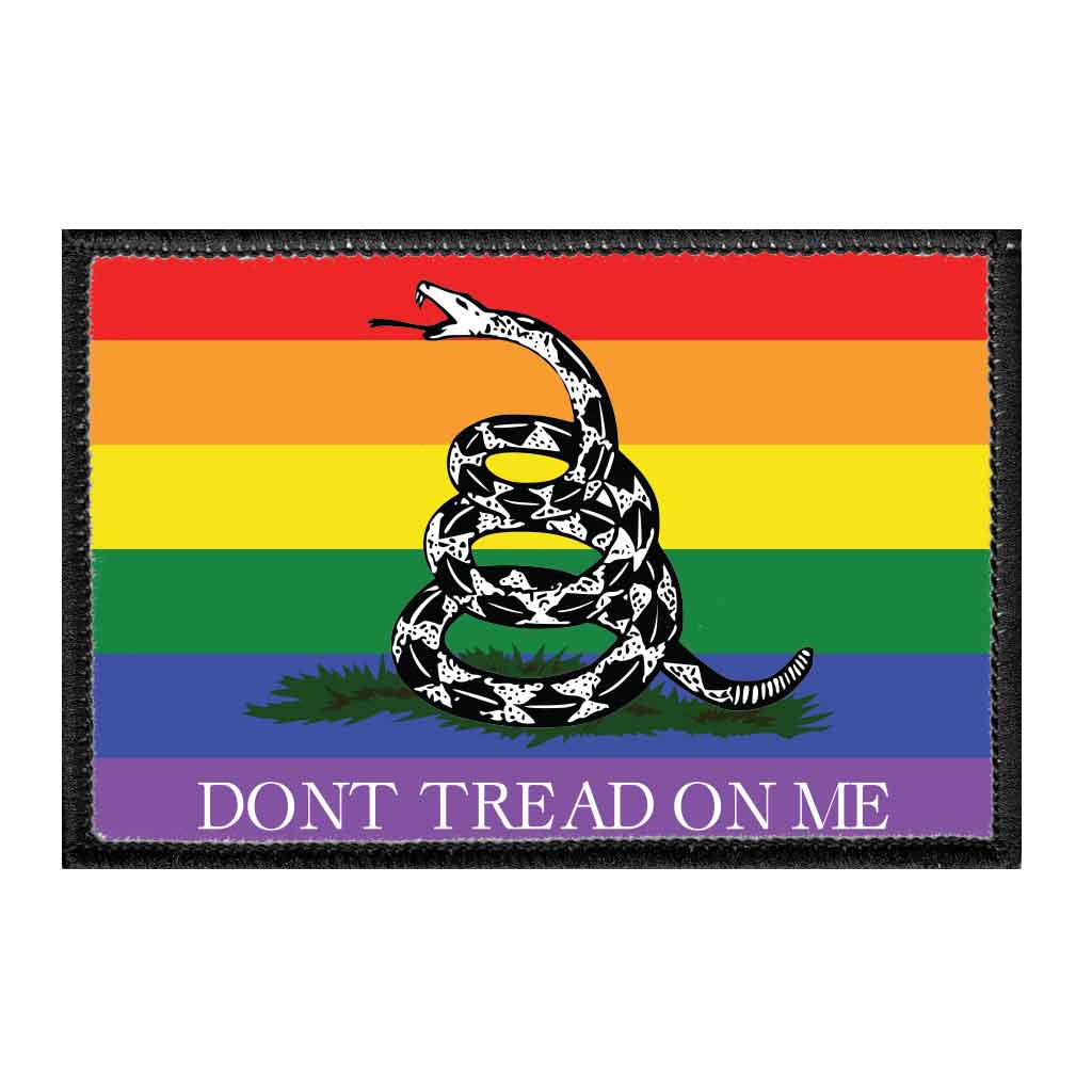 Don't Tread On Me - Pride Flag - Removable Patch - Pull Patch - Removable Patches For Authentic Flexfit and Snapback Hats