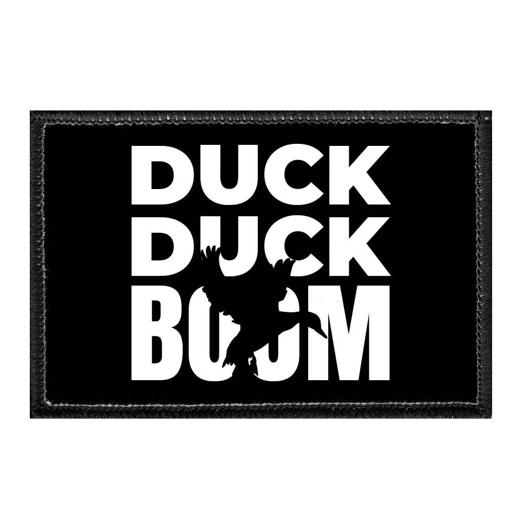 Duck Duck Boom - Removable Patch - Pull Patch - Removable Patches For Authentic Flexfit and Snapback Hats