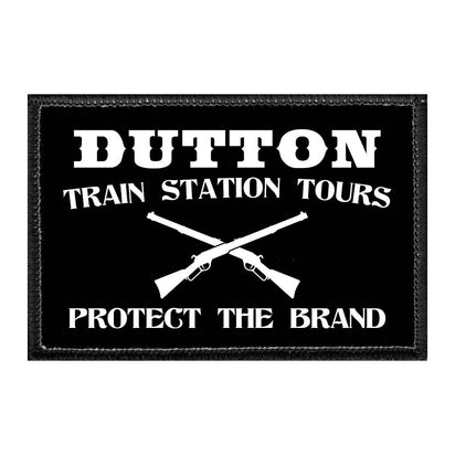 Dutton Train Station Tours - Protect The Brand - Removable Patch - Pull Patch - Removable Patches For Authentic Flexfit and Snapback Hats