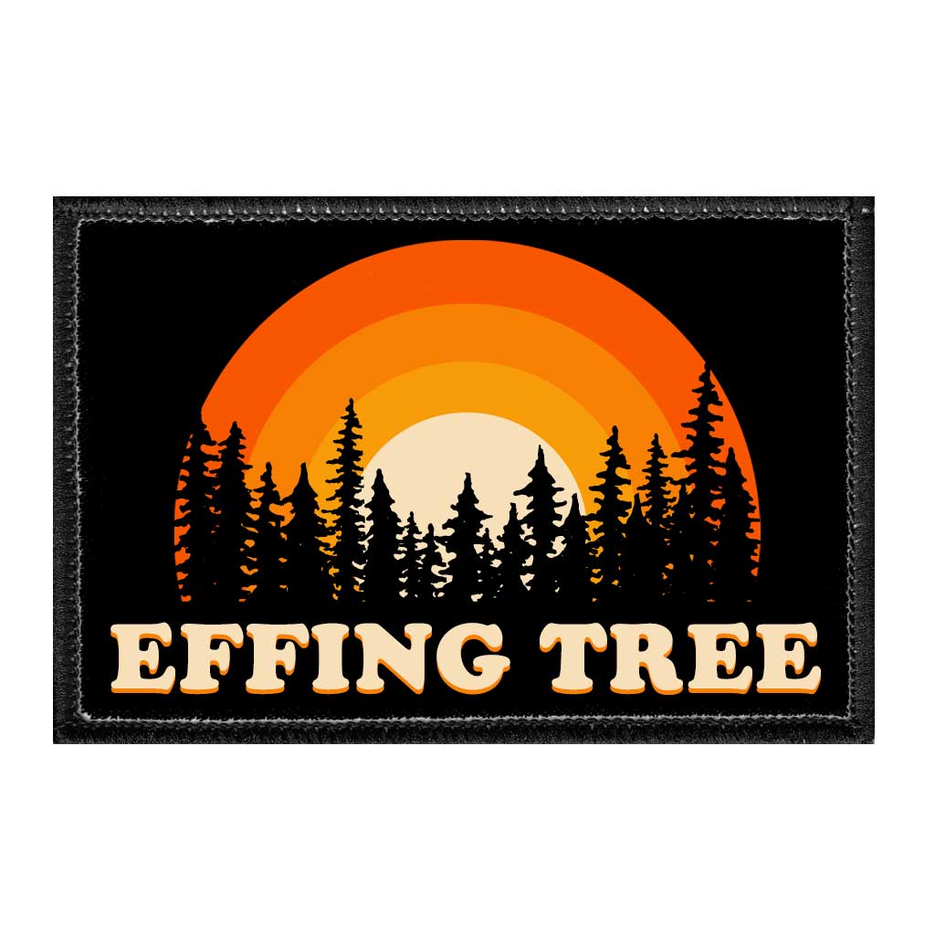 Effing Tree - Disc Golf - Removable Patch - Pull Patch - Removable Patches For Authentic Flexfit and Snapback Hats
