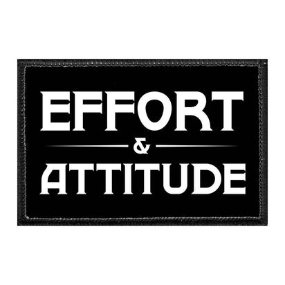 Effort & Attitude - Removable Patch - Pull Patch - Removable Patches For Authentic Flexfit and Snapback Hats