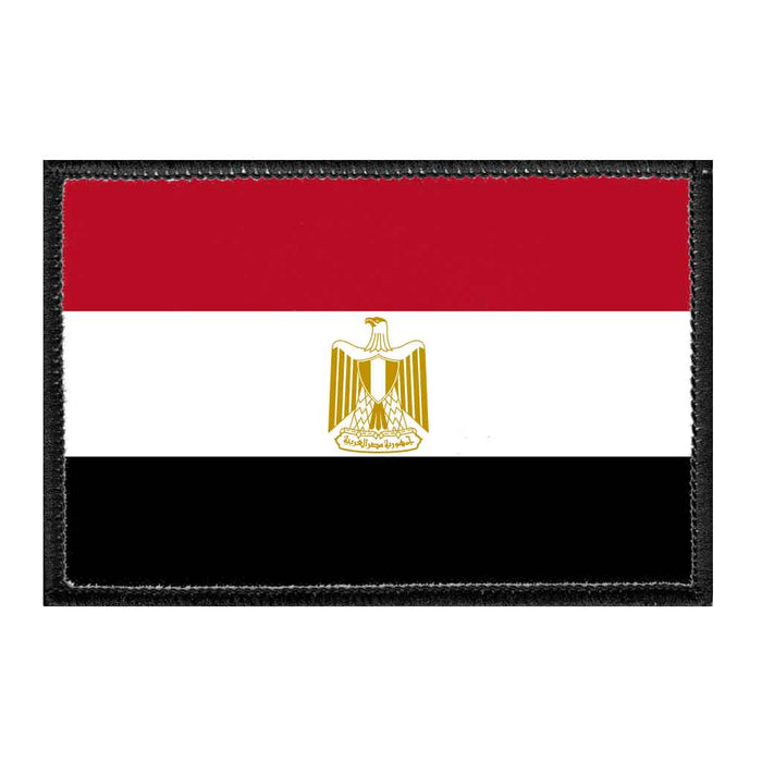 Egypt Flag - Color - Removable Patch - Pull Patch - Removable Patches For Authentic Flexfit and Snapback Hats