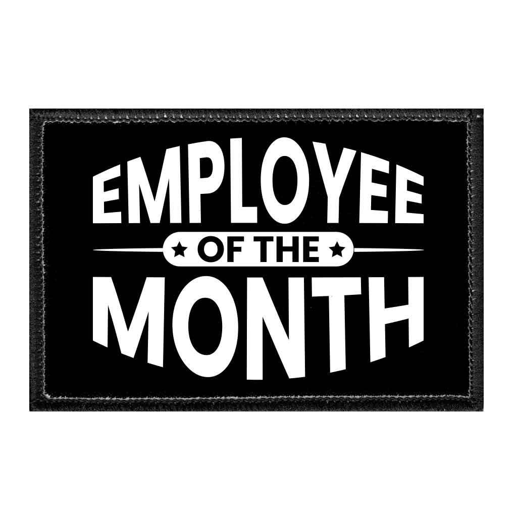 Employee Of The Month - Removable Patch - Pull Patch - Removable Patches For Authentic Flexfit and Snapback Hats