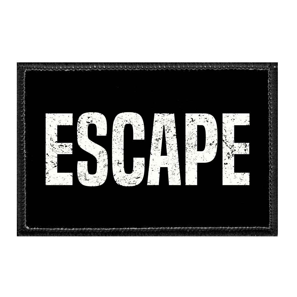 Escape - Removable Patch - Pull Patch - Removable Patches For Authentic Flexfit and Snapback Hats