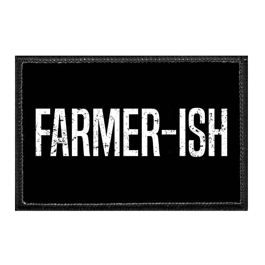Farmer-ish - Removable Patch - Pull Patch - Removable Patches For Authentic Flexfit and Snapback Hats