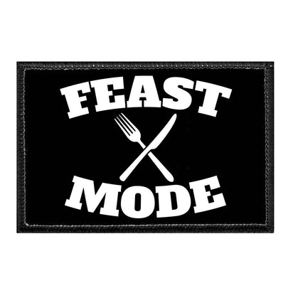 Feast Mode - Removable Patch - Pull Patch - Removable Patches For Authentic Flexfit and Snapback Hats