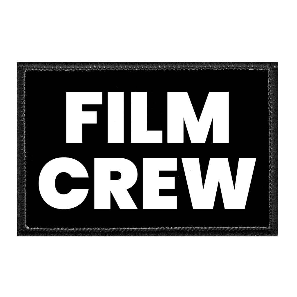 Film Crew - Removable Patch - Pull Patch - Removable Patches For Authentic Flexfit and Snapback Hats
