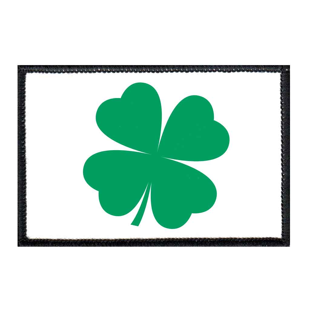 Four Leaf Clover - Green - Patch - Pull Patch - Removable Patches For Authentic Flexfit and Snapback Hats