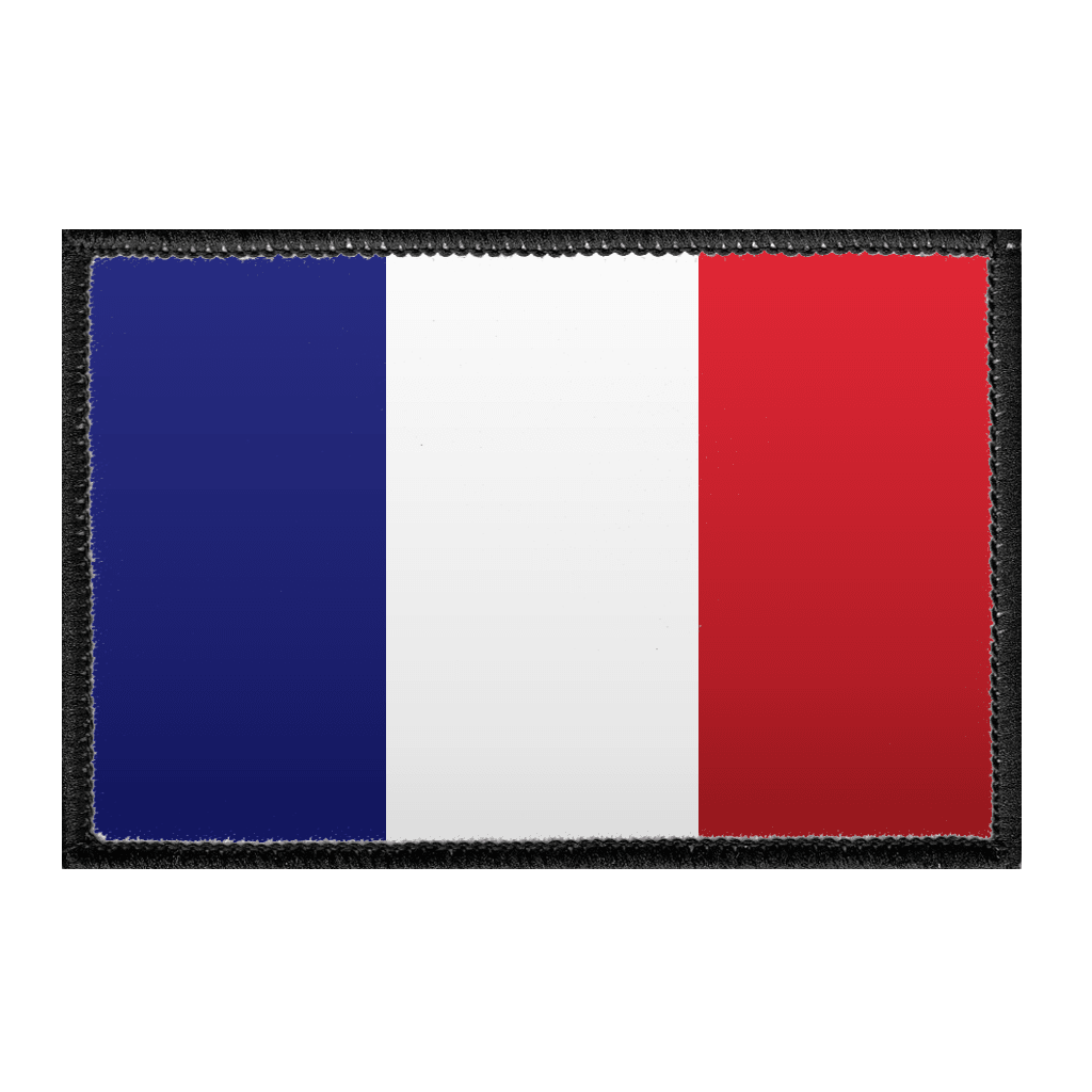 France Flag - Color - Removable Patch - Pull Patch - Removable Patches For Authentic Flexfit and Snapback Hats