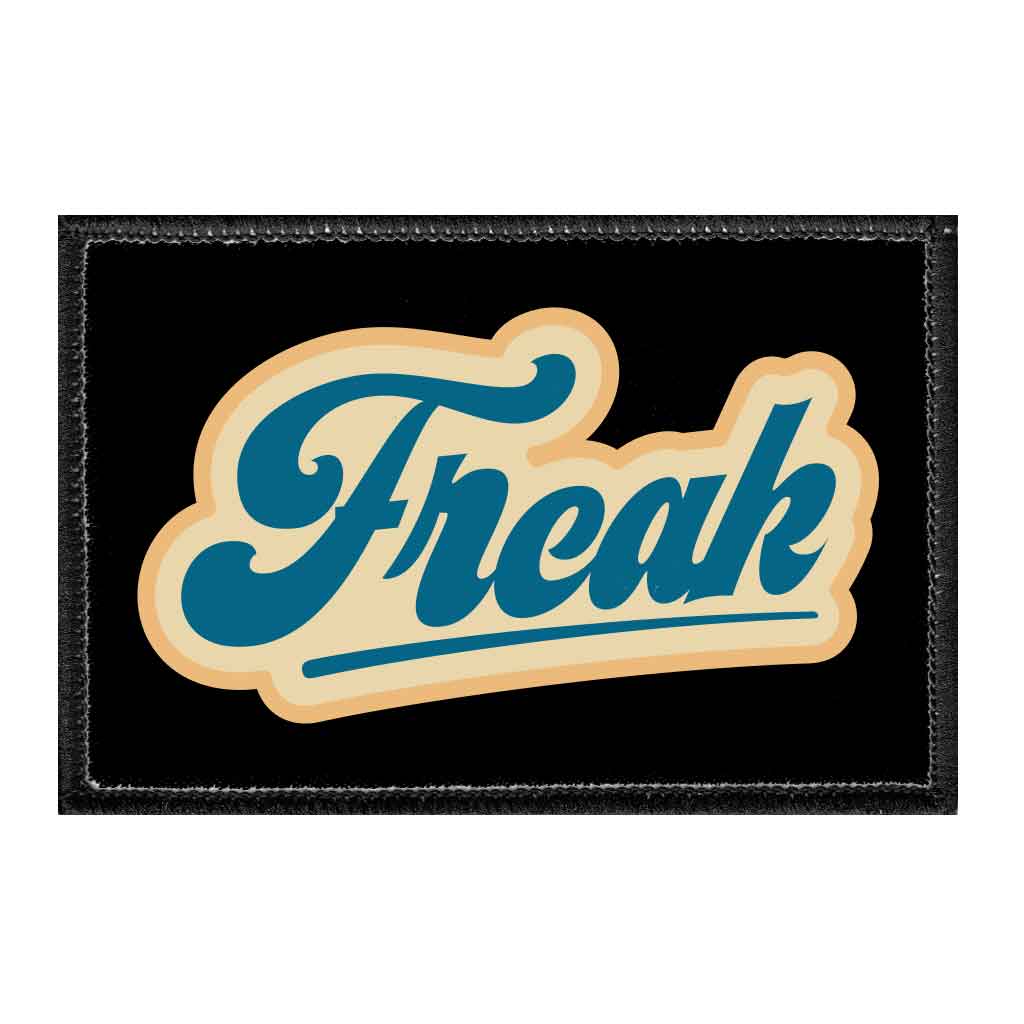 Freak - 70's - Removable Patch - Pull Patch - Removable Patches For Authentic Flexfit and Snapback Hats