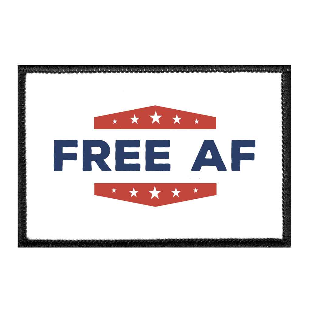 Free AF - Removable Patch - Pull Patch - Removable Patches For Authentic Flexfit and Snapback Hats