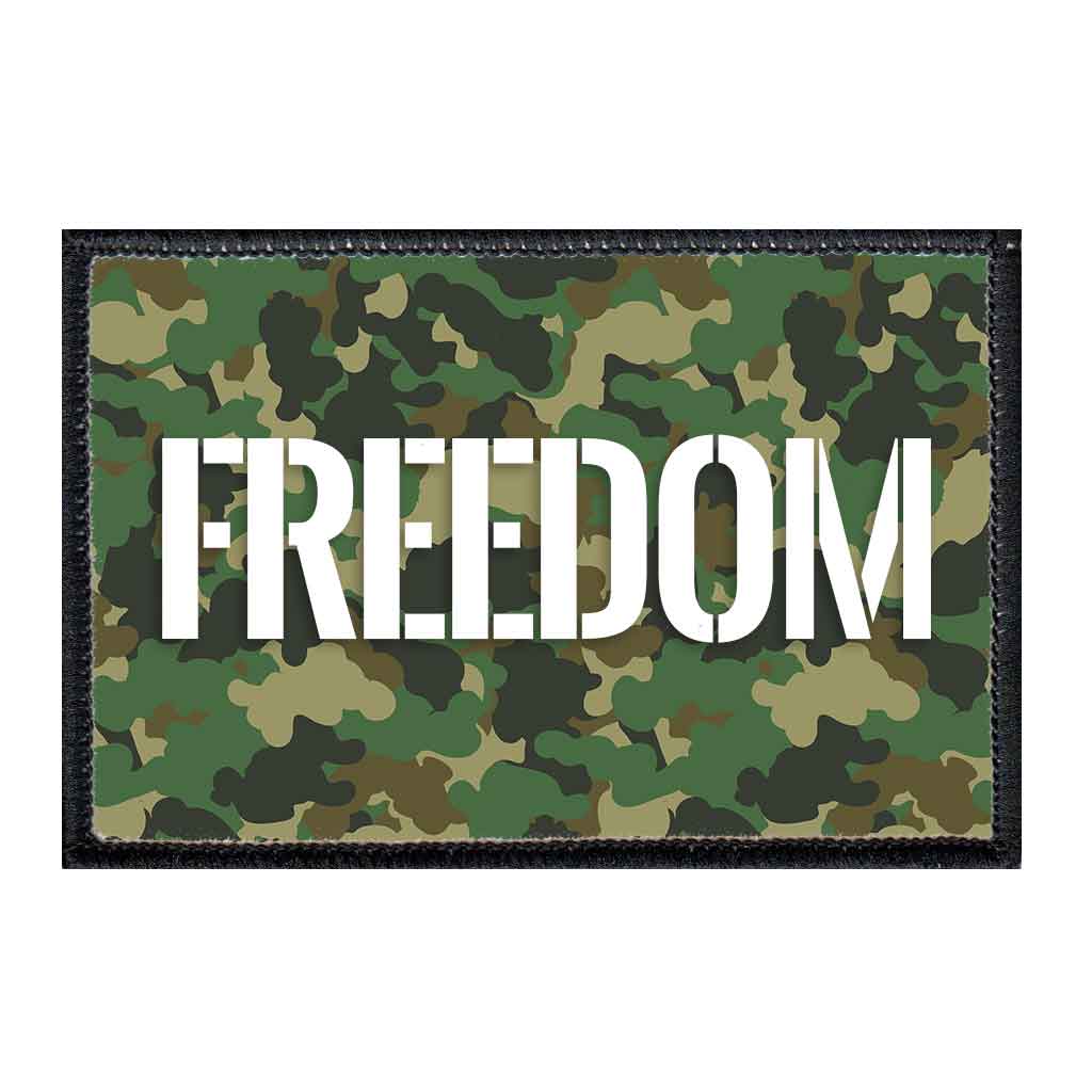 Freedom - Patch - Pull Patch - Removable Patches For Authentic Flexfit and Snapback Hats