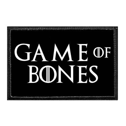 Game Of Bones - Removable Patch - Pull Patch - Removable Patches That Stick To Your Gear