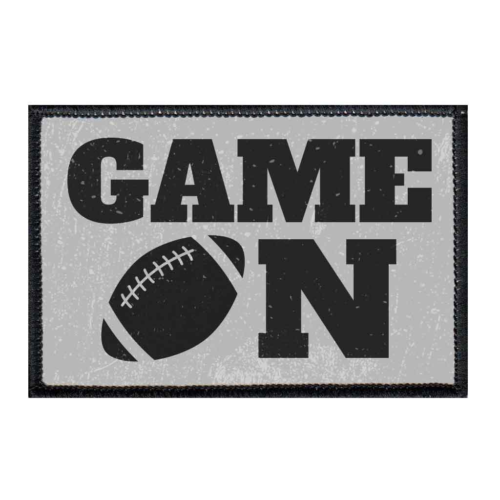 Game On - Football - Patch - Pull Patch - Removable Patches For Authentic Flexfit and Snapback Hats