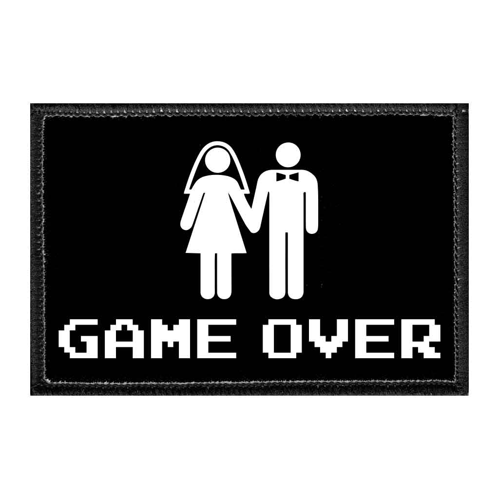 Game Over - Removable Patch - Pull Patch - Removable Patches That Stick To Your Gear