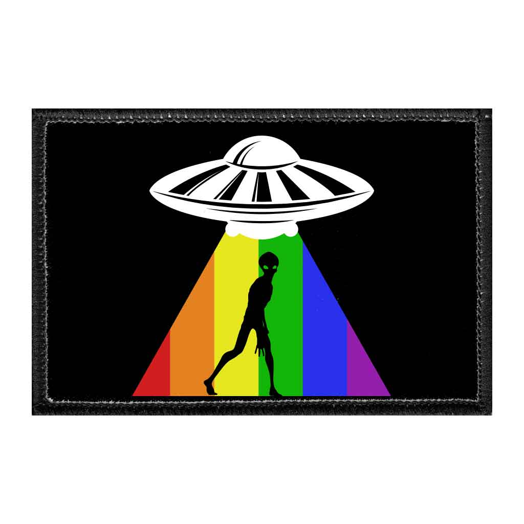 Gay Alien UFO - Removable Patch - Pull Patch - Removable Patches That Stick To Your Gear