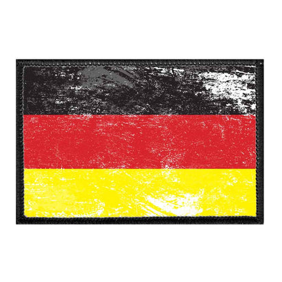 Germany Flag - Color - Distressed - Removable Patch - Pull Patch - Removable Patches For Authentic Flexfit and Snapback Hats