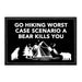 Go Hiking Worst Case Scenario A Bear Kills You - Removable Patch - Pull Patch - Removable Patches That Stick To Your Gear