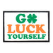 Go Luck Yourself - Large Shamrock - Patch - Pull Patch - Removable Patches For Authentic Flexfit and Snapback Hats